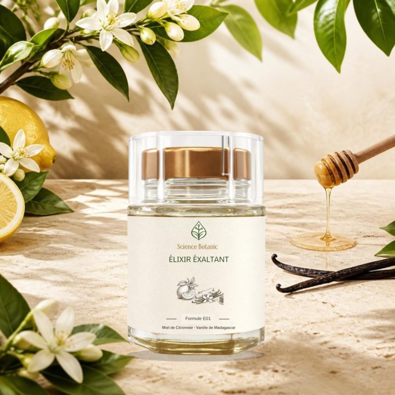 Élixir E01 Exaltant Science Botanic, fleurs de citronnier et vanille