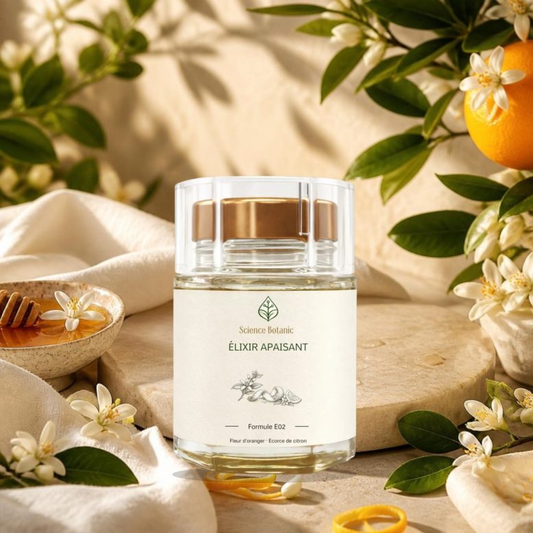 Élixir E02 Apaisant Science Botanic, fleurs d'oranger et lin