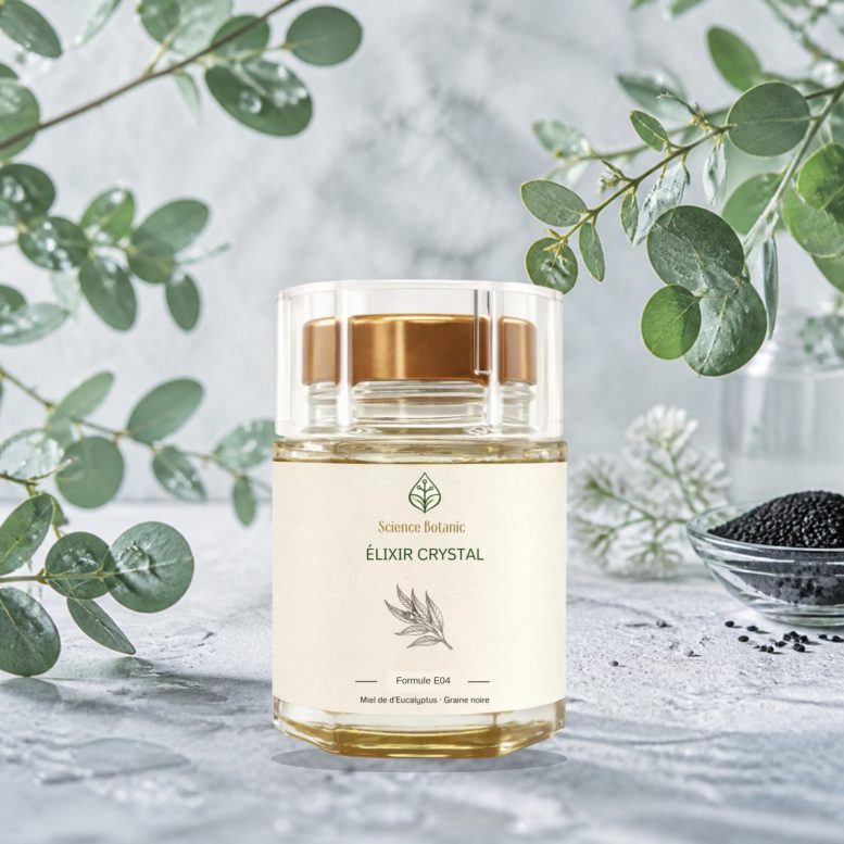 Élixir E04 Cristal Science Botanic, eucalyptus et graines de nigelle